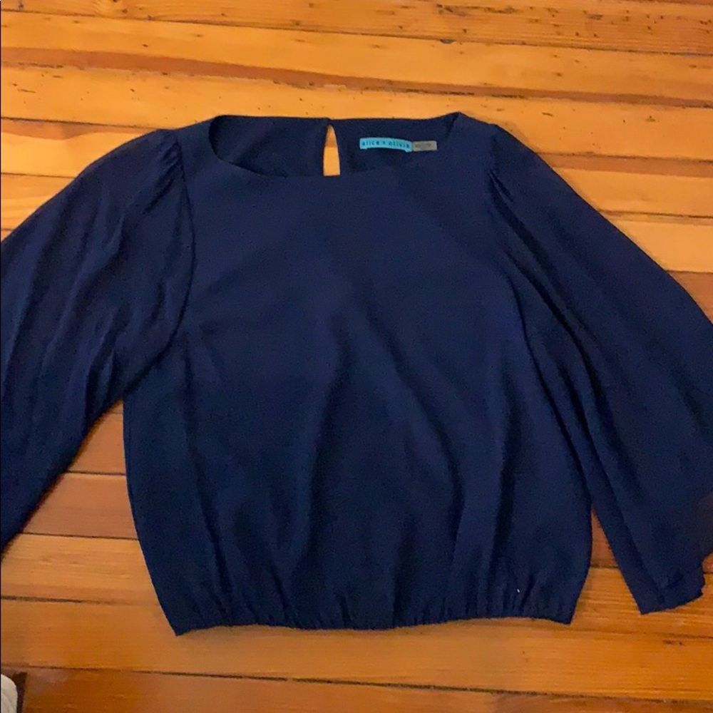 Alice and Olivia long sleeve blouse